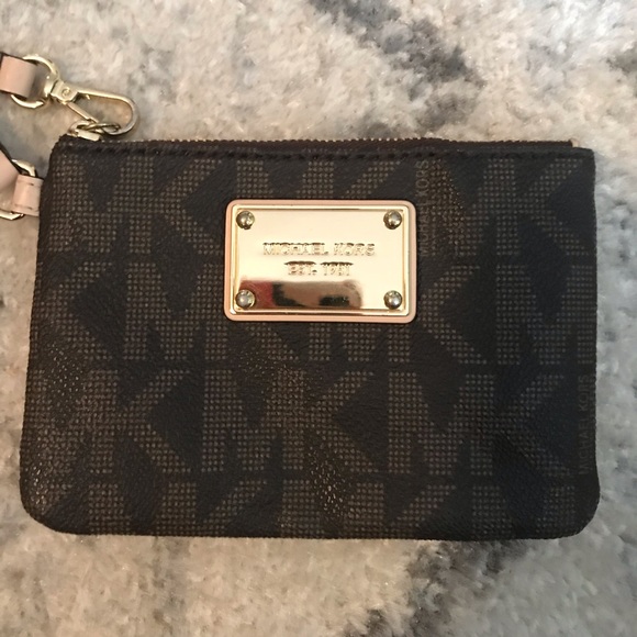 Brown Mini Michael Kors Wristlet - Picture 2 of 4